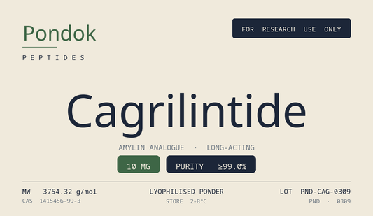 Cagrilintide - Pondok Peptides label