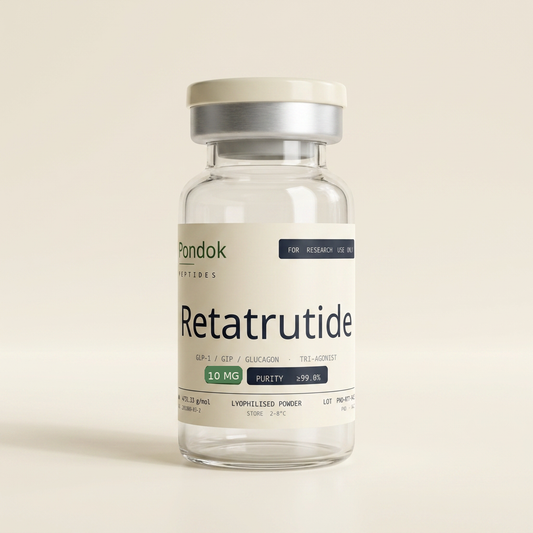 Retatrutide 10mg vial - Pondok Peptides