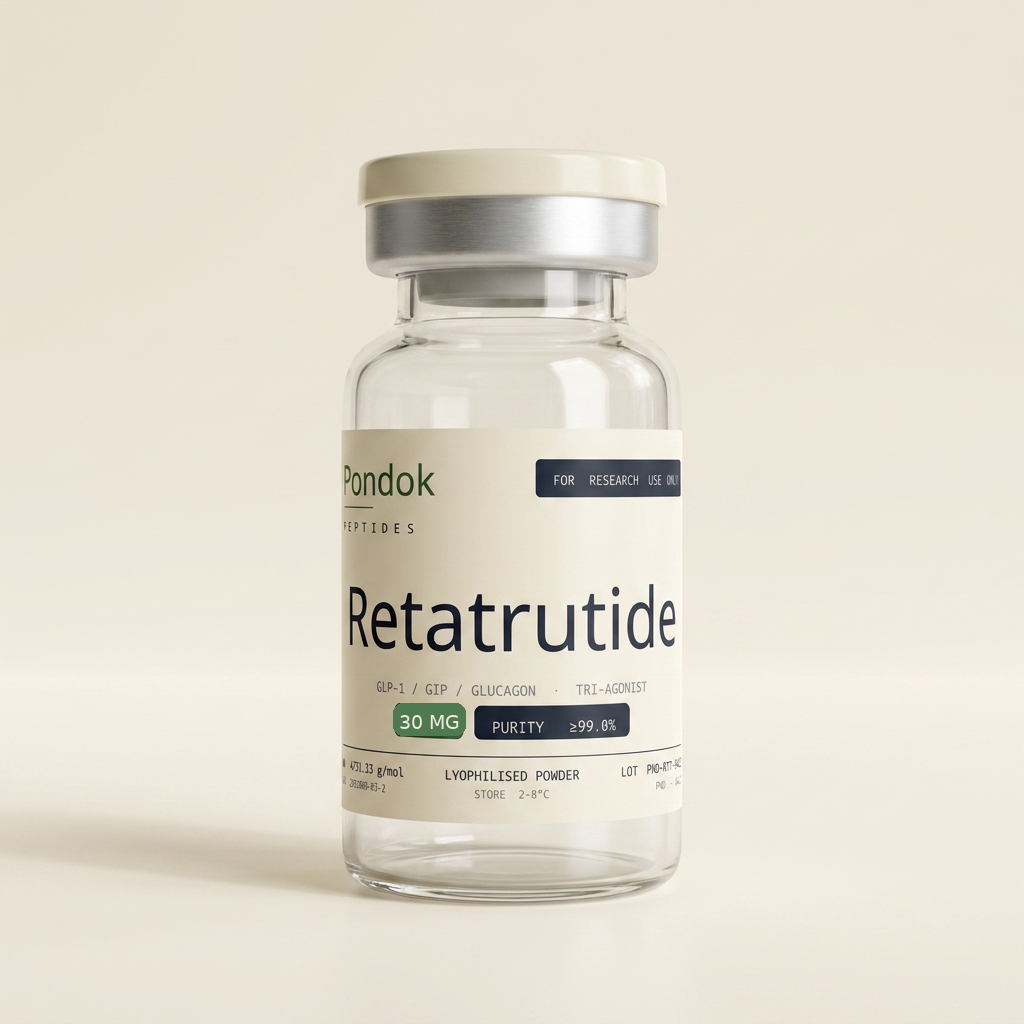 Retatrutide 30mg vial - Pondok Peptides
