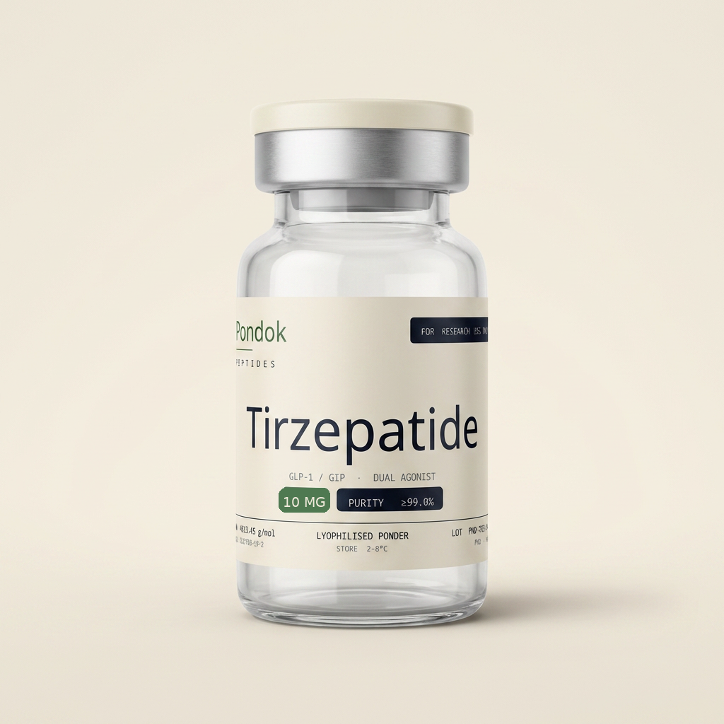 Tirzepatide 10mg vial - Pondok Peptides